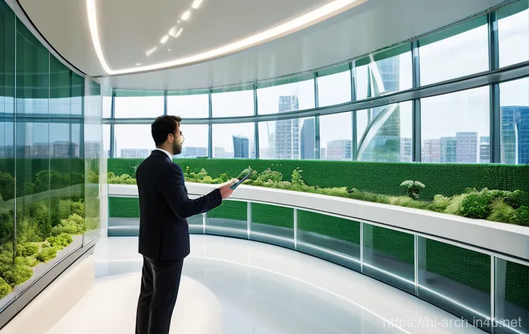건축분야에서의 국제 자격증 필요성 - **Prompt 1: Global Recognition and Innovative Design**
    "A confident male architect, in his late ...